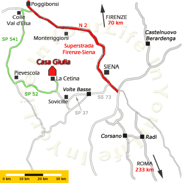 Karte Casa Giulia